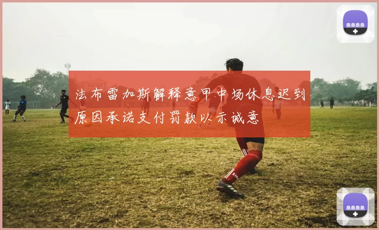法布雷加斯解释意甲中场休息迟到原因承诺支付罚款以示诚意
